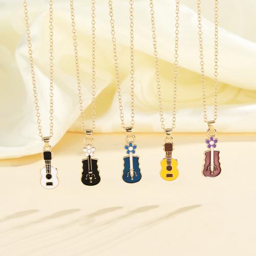 Zinc Alloy Jewelry Necklace gold color plated Unisex & enamel Sold By PC