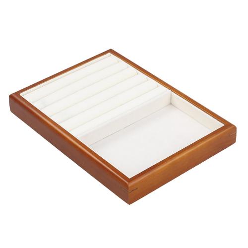 Display Case Wood with Linen & Velveteen Rectangle Sold By PC