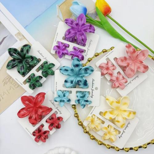 Clips de Garra, resina, Joyería, más colores para la opción, Vendido por Set