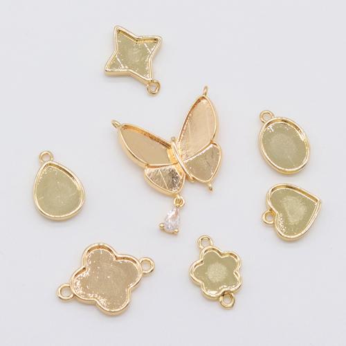 Brass Pendant Findings plated DIY Sold By PC