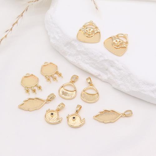 Brass Pendant Findings plated DIY Sold By PC
