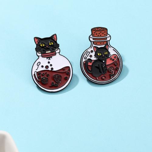 smalt Brož, Zinek, unisex & různé styly pro výběr, černý, Prodáno By PC