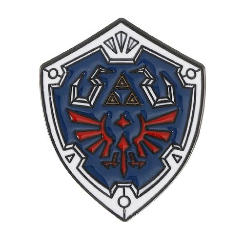 Emaille-Brosche, Zinklegierung, unisex, schwarz, verkauft von PC