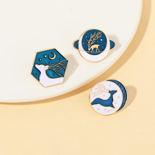 smalt Brož, Zinek, unisex & různé styly pro výběr, zlatý, Prodáno By PC