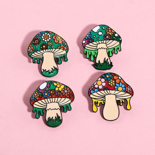 smalt Brož, Zinek, houba, unisex & různé designy pro výběr, černý, Prodáno By PC