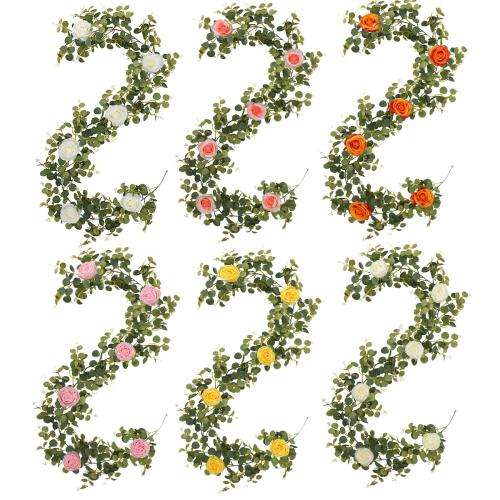 Plastik sztucznych roślin, ze Jedwabny kwiat, Rose, dostępnych więcej kolorów, 1850mm, sprzedane przez PC