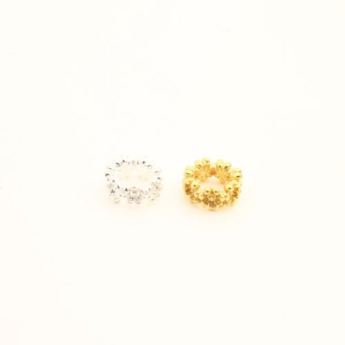 Messing Spacer Kralen, DIY, meer kleuren voor de keuze, 4x10x10mm, Verkocht door PC