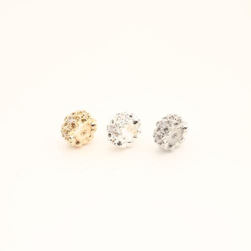 Messing Spacer Kralen, DIY & micro pave zirconia, meer kleuren voor de keuze, 4x8.50x8.50mm, Verkocht door PC