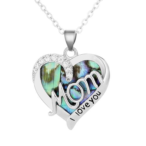 Brass Necklace with Acrylic plated fashion jewelry & for woman & with rhinestone original color Sold By PC