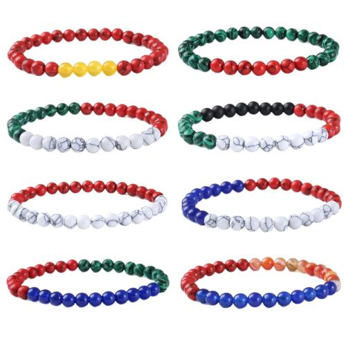 Gemstone Bracciali, Pietra naturale, with filo elastico, fatto a mano, gioielli di moda & unisex & stili diversi per la scelta, Venduto da PC