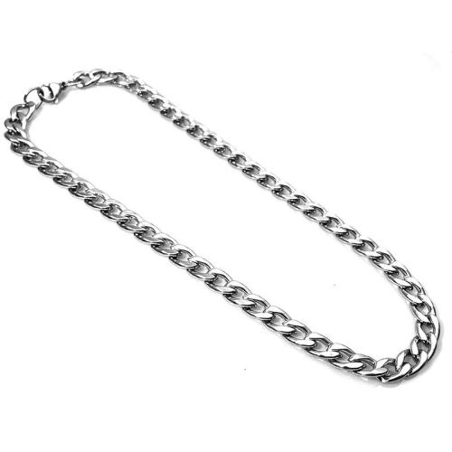 Titán-acél nyaklánc, Titanium Steel, egynemű & különböző méretű a választás, az eredeti szín, Által értékesített PC