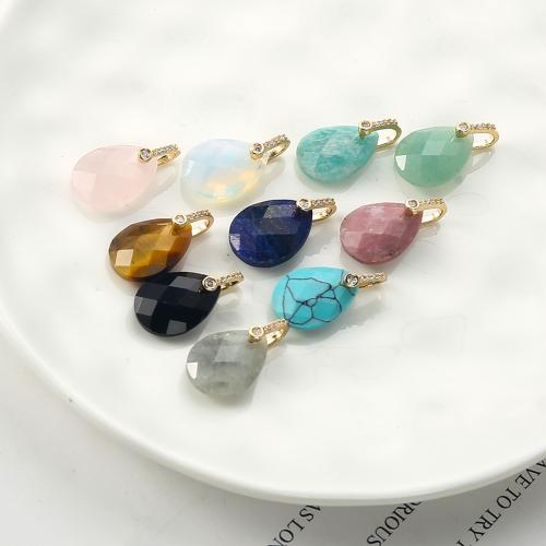 Gemstone prst prsten, Mosaz, s Drahokam, á, módní šperky & s drahokamu, více barev na výběr, nikl, olovo a kadmium zdarma, 23.19x11.36x25.44mm, Prodáno By PC