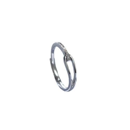 Brass Finger Ring plated fashion jewelry silver color Sold By PC