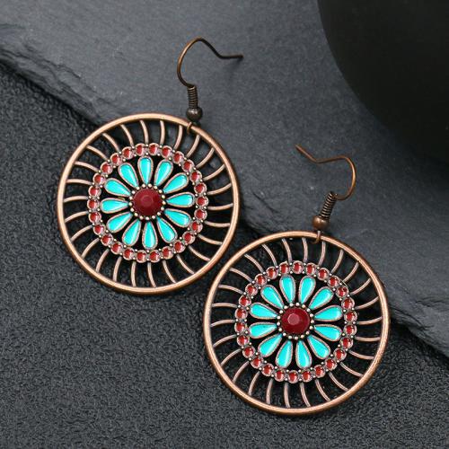 aleación de zinc Pendientes con Colgantes, con Seedbead & Nácar & madera, chapado, estilo popular & diferentes estilos para la opción & para mujer & esmalte, Vendido por Par