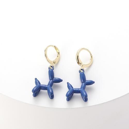 Acrylic Jewelry Earring Brass with Acrylic plated fashion jewelry nickel lead & cadmium free Sold By Pair