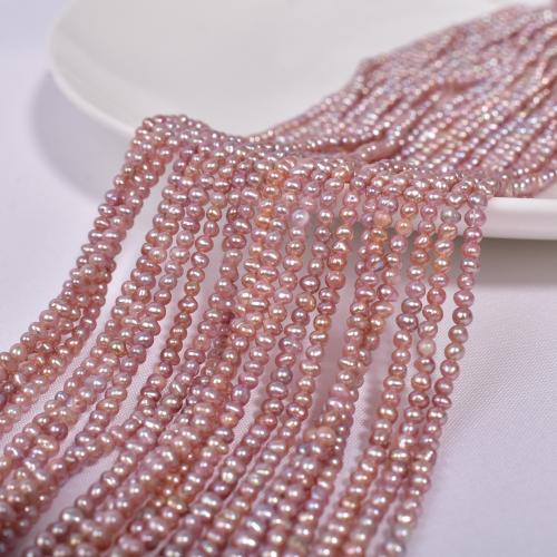 Natural Freshwater Pearl Loose Beads irregular DIY purple Sold By Strand