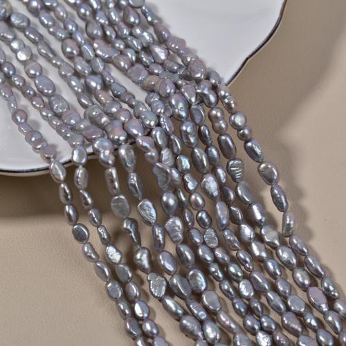 Keshi Cultured Freshwater Pearl Beads DIY grey Sold By Strand