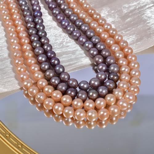 Přírodní sladkovodní perly perlí, Sladkovodní Pearl, Flat Round, DIY, více barev na výběr, 8x9mm, Prodáno By Strand
