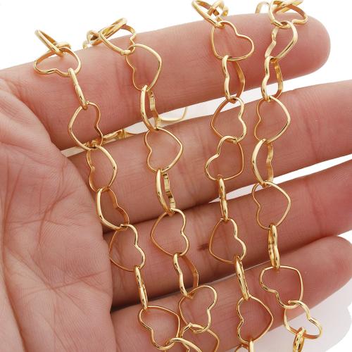 Roestvrij stalen sieraden ketting, 304 roestvrij staal, gold plated, DIY, meer kleuren voor de keuze, 5m/Bag, Verkocht door Bag