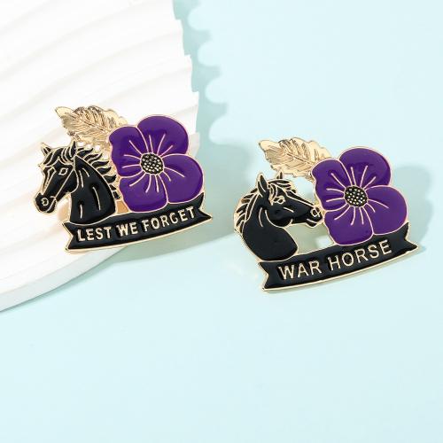 smalt Brož, Zinek, á, unisex & různé styly pro výběr, zlatý, Prodáno By PC