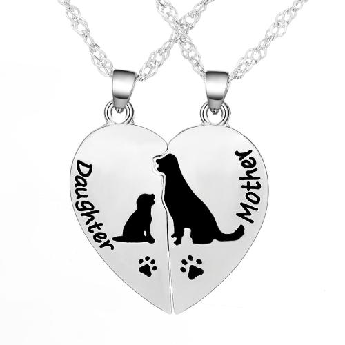 Zinc Alloy Necklace plated 2 pieces original color Sold By Set