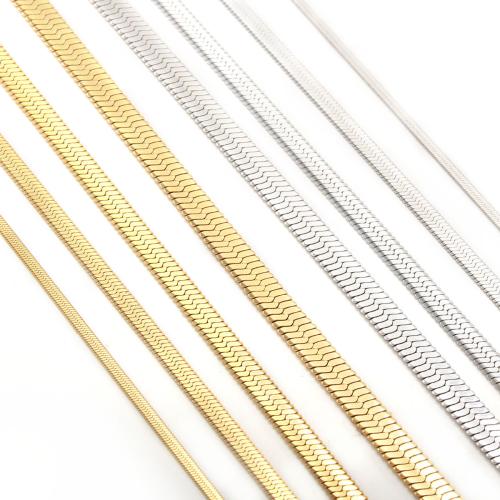 304 rostfritt stål Halsband, plated, Unisex & olika storlek för val, fler färger för val, Säljs av PC