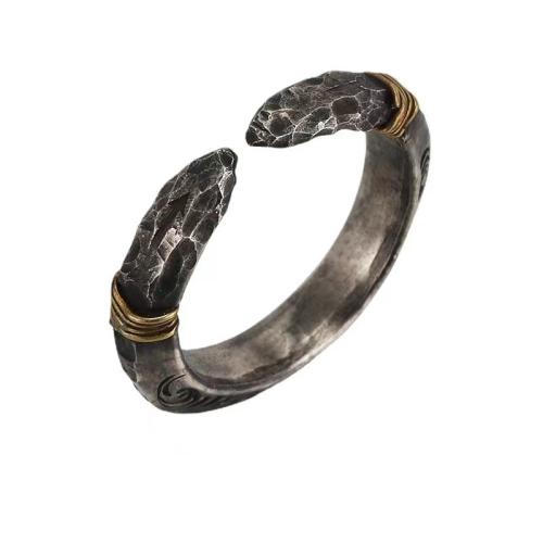 alliage de zinc Cuff Bague, Placage, styles différents pour le choix & pour homme, Taille:7-10, Vendu par PC