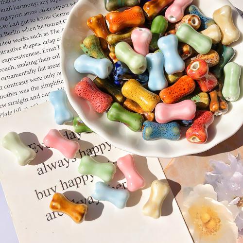 PorseleinJuwelen Beads, Porselein, Bot, DIY, meer kleuren voor de keuze, 10x19mm, Verkocht door PC