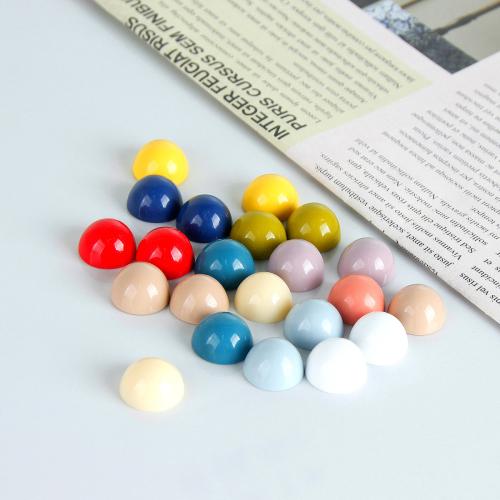 Żywica Cabochons moda, żywica, Kopuła, DIY, Losowy kolor, 14mm, sprzedane przez PC