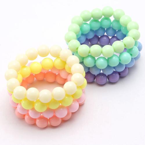 Perle di plastica ABS braccialetto, Cerchio, gioielli di moda & per i bambini, nessuno, beads length 10mm, Lunghezza Appross. 5.5 pollice, Venduto da PC