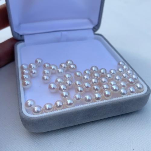 Kulaté kultivované sladkovodní perle, Sladkovodní Pearl, Kolo, DIY & bez otvoru, více barev na výběr, 5-6MM, Prodáno By PC