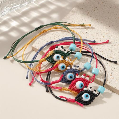 Evil Eye Biżuteria Bransoletka, Lampwork, ze Seedbead, Platerowane w kolorze złota, biżuteria moda, dostępnych więcej kolorów, sprzedane przez PC