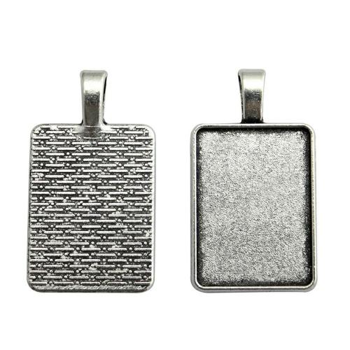 Pendentif en alliage de zinc Cabochon Cadre, rectangle, Placage, DIY, plus de couleurs à choisir, 18x25mm, Vendu par PC