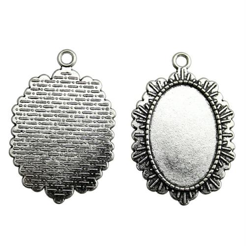 Zinc Alloy Pendant Cabochon Setting plated DIY Sold By PC