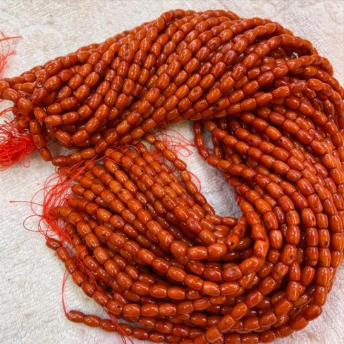 Perles en corail naturel, DIY & normes différentes pour le choix, orange, Vendu par Environ 40 cm brin