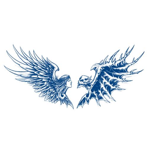 Tattoo Sticker Paper printing blue Sold By PC