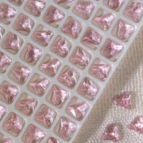 3D Nail Art Decoratie, Kristal, DIY & verschillende stijlen voor de keuze & gefacetteerde, Lt Rose, Verkocht door PC
