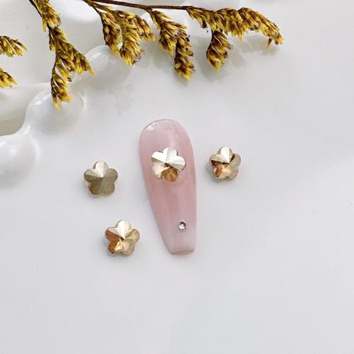 3D Nail Art Decoratie, Kristal, Bloem, DIY & gefacetteerde, meer kleuren voor de keuze, 6x6mm, Verkocht door PC