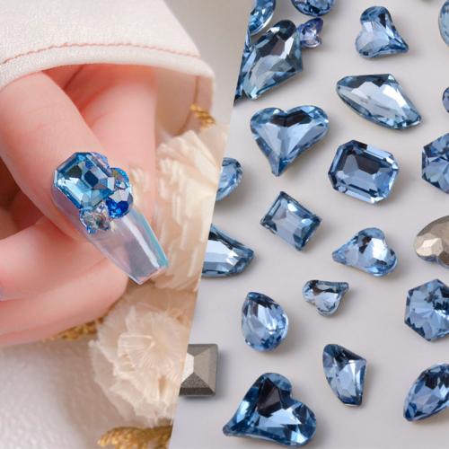 3D spikar konst Tryck, Kristall, DIY & olika stilar för val & fasetterad, Caribbean Blå, Säljs av PC