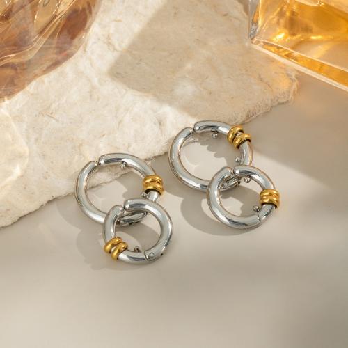 Acier inoxydable 304 Clip boucle d’oreille, Placage de couleur d'or, bijoux de mode, plus de couleurs à choisir, Vendu par paire