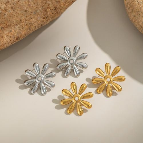 Boucle d'oreille de gaujon en acier inoxydable, Acier inoxydable 304, Placage de couleur d'or, bijoux de mode, plus de couleurs à choisir, Vendu par paire
