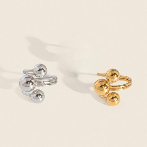 Stainless Steel Finger Ring 304 Stainless Steel gold color plated fashion jewelry Sold By PC