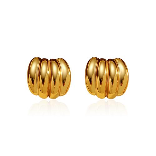 Stainless Steel Stud Earrings 304 Stainless Steel plated fashion jewelry & for woman Sold By Pair