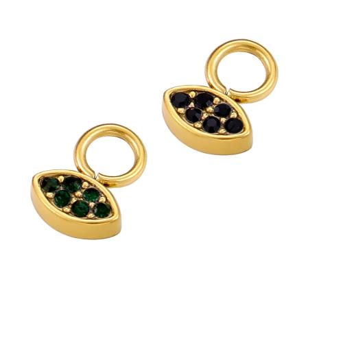 Pendants Jewelry Cruach dhosmálta, 304 Cruach dhosmálta, dath an óir plated, DIY & le rhinestone, dathanna níos mó le haghaidh rogha, Díolta De réir PC