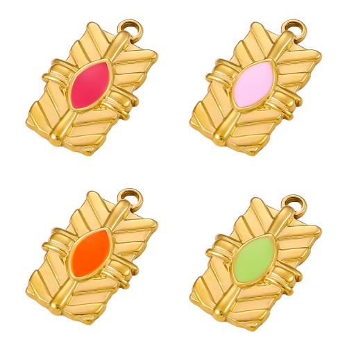 Ciondoli gioielli in acciaio inox, 304 acciaio inox, placcato color oro, DIY & smalto, nessuno, Venduto da PC