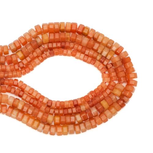 Awenturyn czerwony Koralik, DIY, mieszane kolory, 3x6mm, sprzedawane na około 38 cm Strand