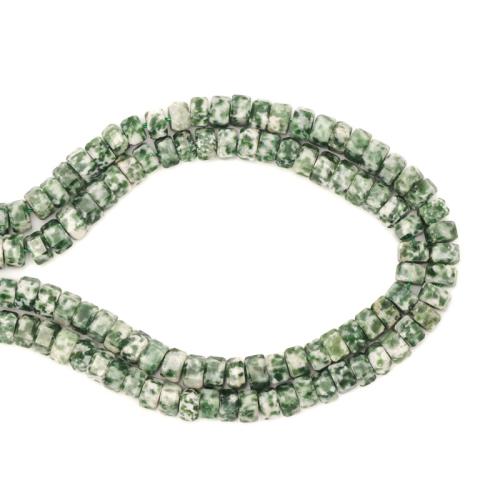 Green Spot kámen Korálek, DIY, smíšené barvy, 3x6mm, Prodáno za Cca 38 cm Strand