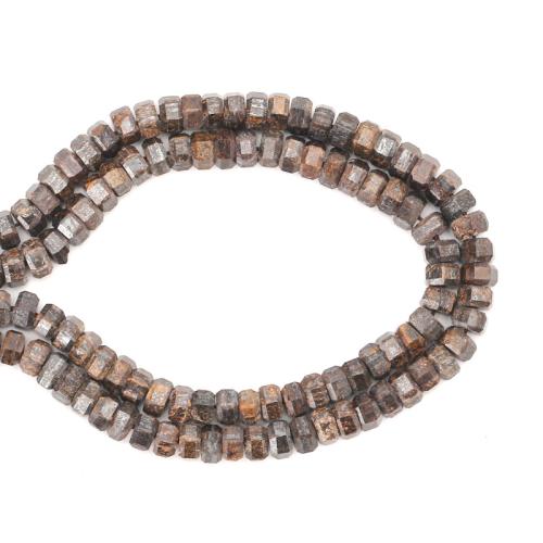 Bronzite kámen Korálek, DIY, smíšené barvy, 3x6mm, Prodáno za Cca 38 cm Strand