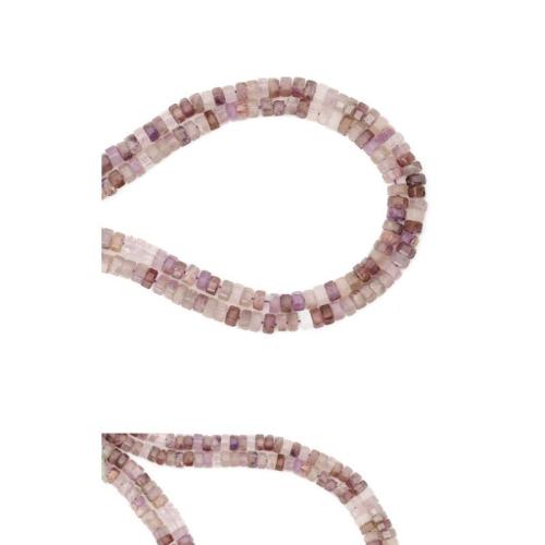 Natürliche Amethyst Perlen, DIY, gemischte Farben, 3x6mm, verkauft per ca. 38 cm Strang