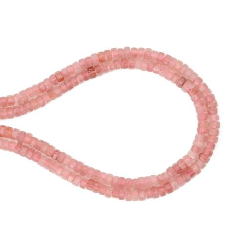 Strawberry Quartz goutte, DIY, couleurs mélangées, 3x6mm, Vendu par Environ 38 cm brin